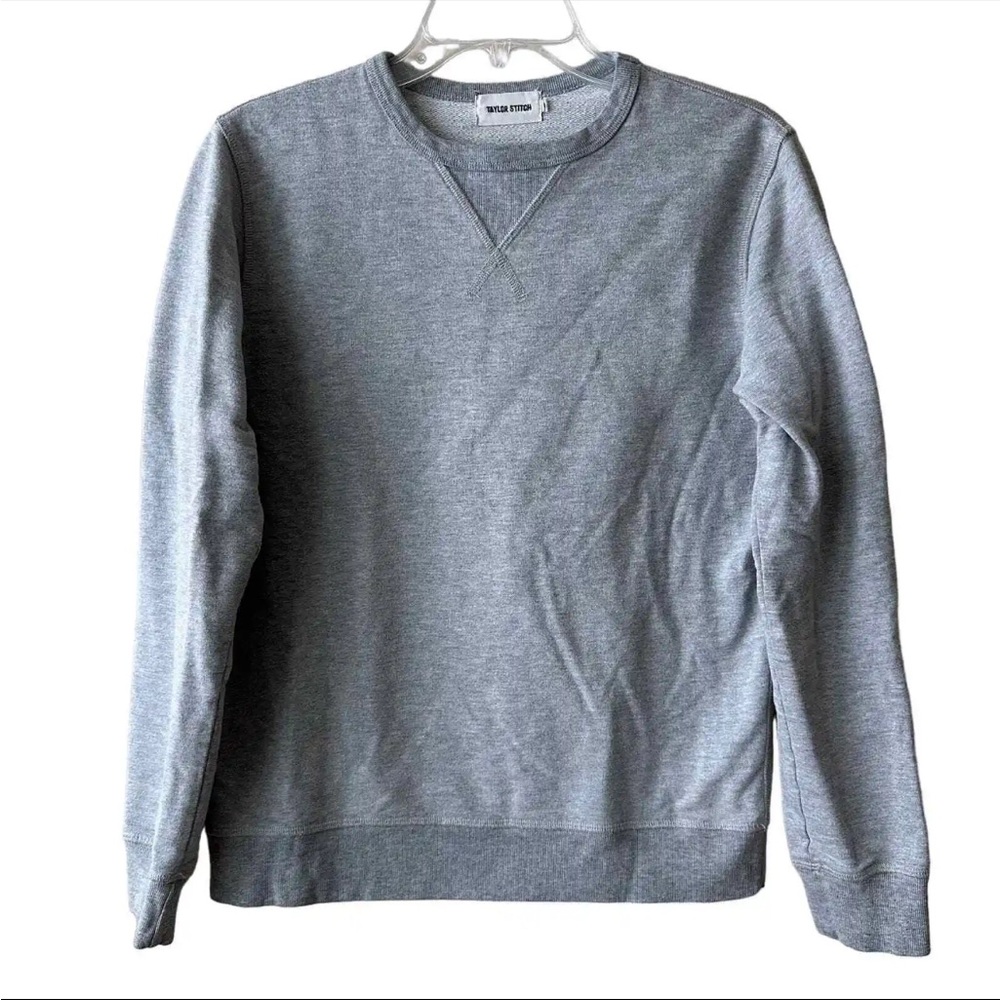 Taylor Stitch French Terry Crewneck Sweatshirt Gray Men's Size 38 Small